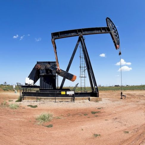 Oilwell pumper in West Texas.